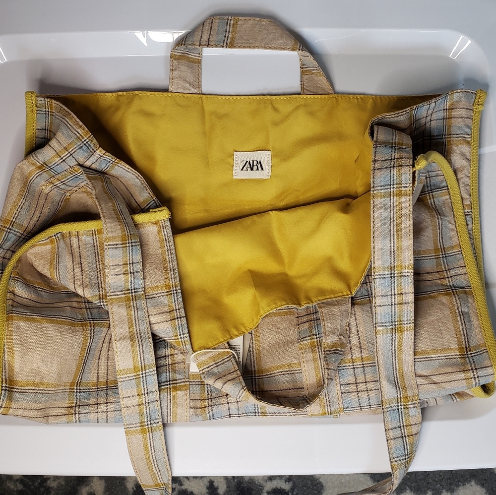 ZARA large tote carry bag . Worn